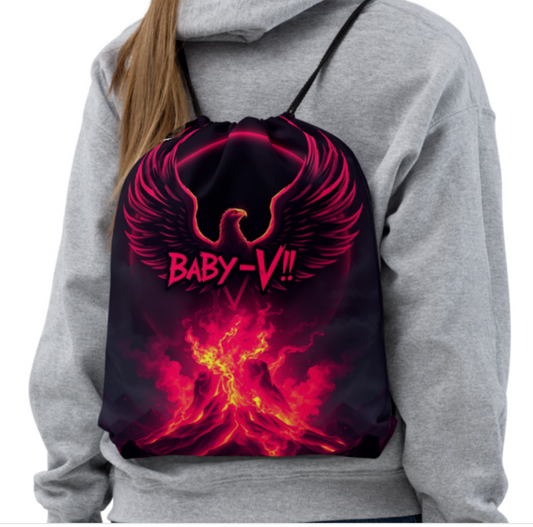 Baby-V! Phoenix Flames Drawstring bag